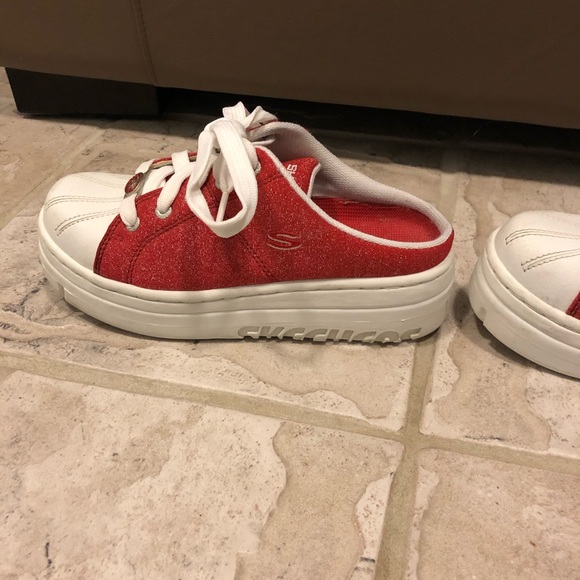 Vintage Retro Sketchers 90s White Slip On Sneakers - Picture 8 of 10